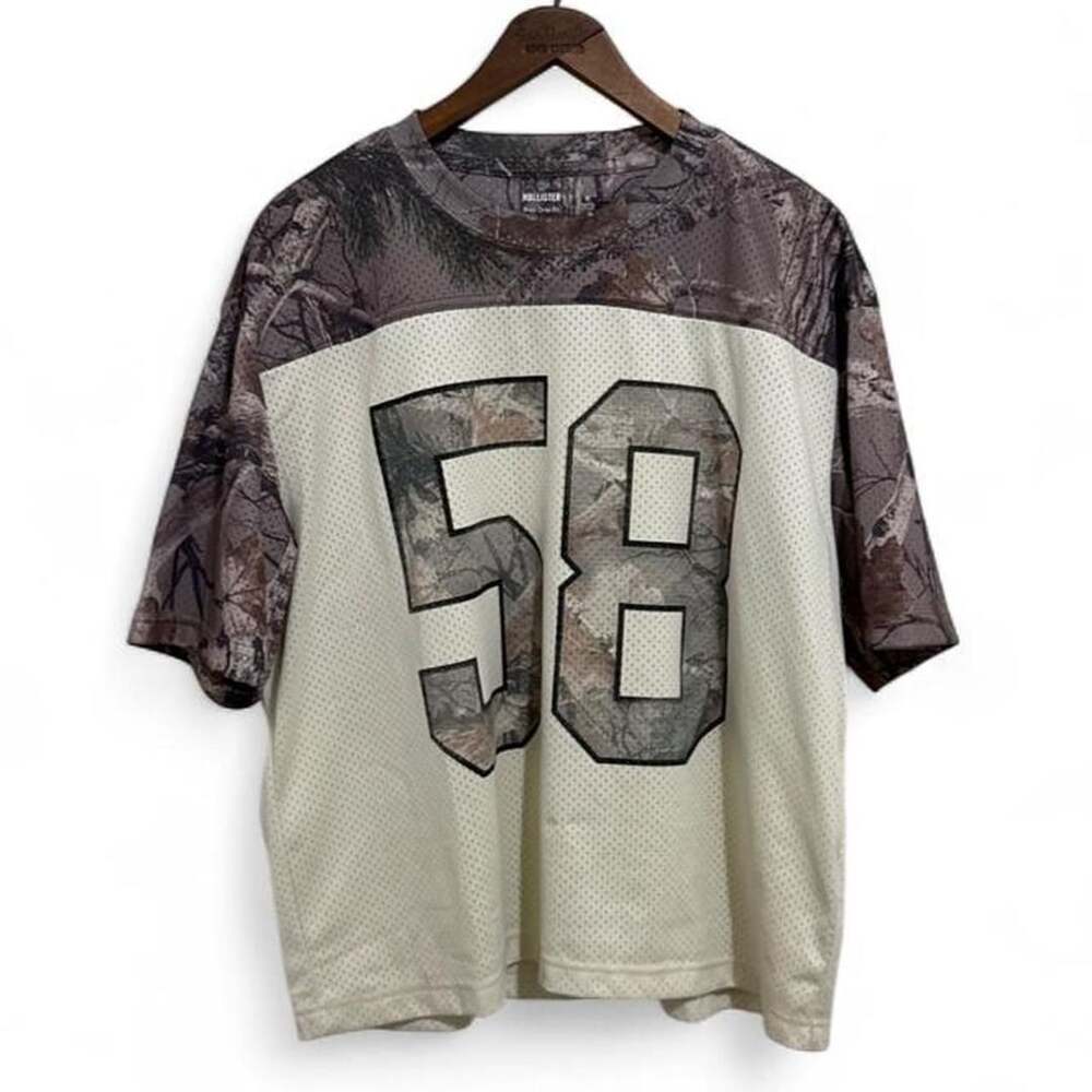 Hollister Real Tree Camo Mesh Jersey Number 58